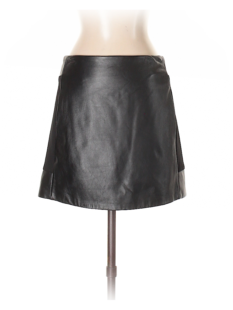 Alice & Trixie 100% Leather Solid Black Leather Skirt Size XS - 80% off ...