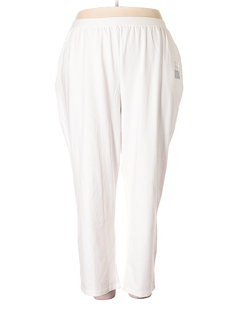 plus size white sweatpants