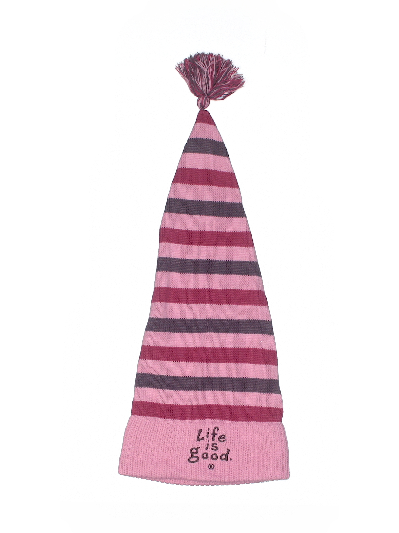 Bliv forvirret Ungdom ikke Life Is Good 100% Acrylic Stripes Pink Beanie Size Med - Lg - 66% off |  thredUP
