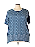 SONOMA life + style Dark Blue Short Sleeve T-Shirt Size 2X (Plus) - photo 1