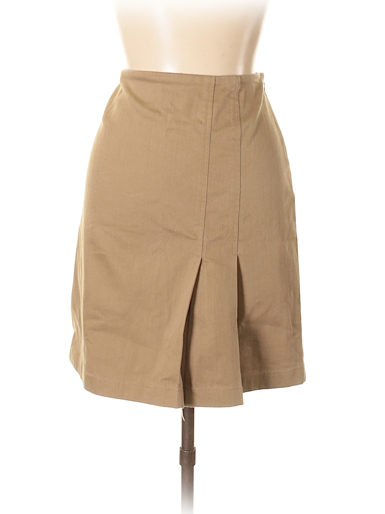 W by Worth Solid Tan Denim Skirt Size 10 - 81% off | thredUP