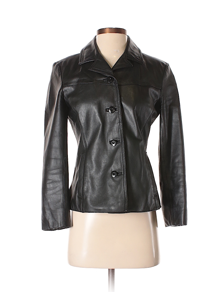 Wilsons Leather Maxima 100% Leather Solid Black Leather Jacket Size S - 73%  off | thredUP