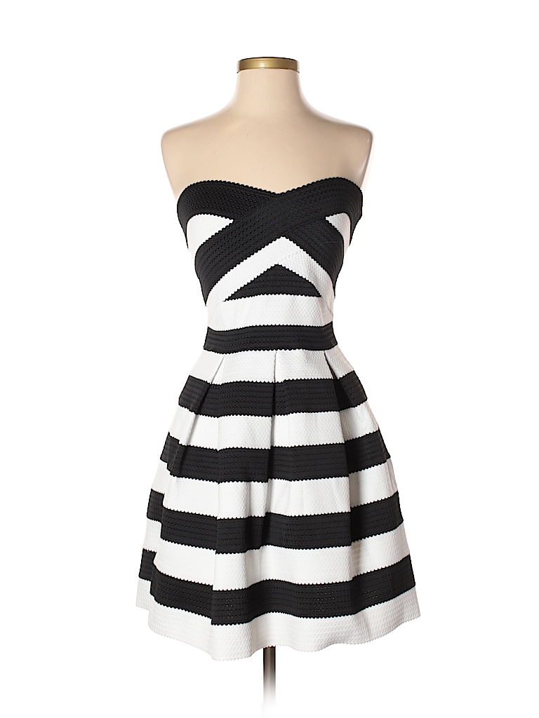 express black and white striped dress