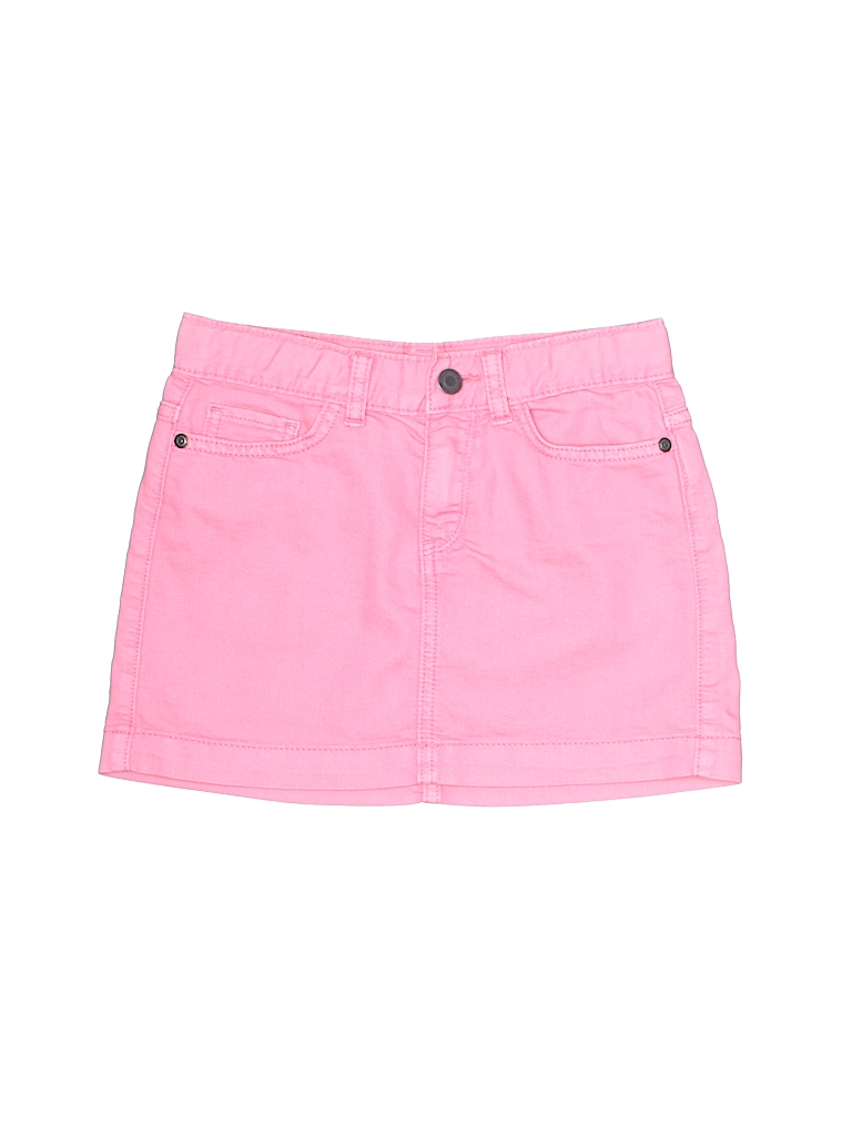 Tucker + Tate Solid Pink Denim Skirt 
