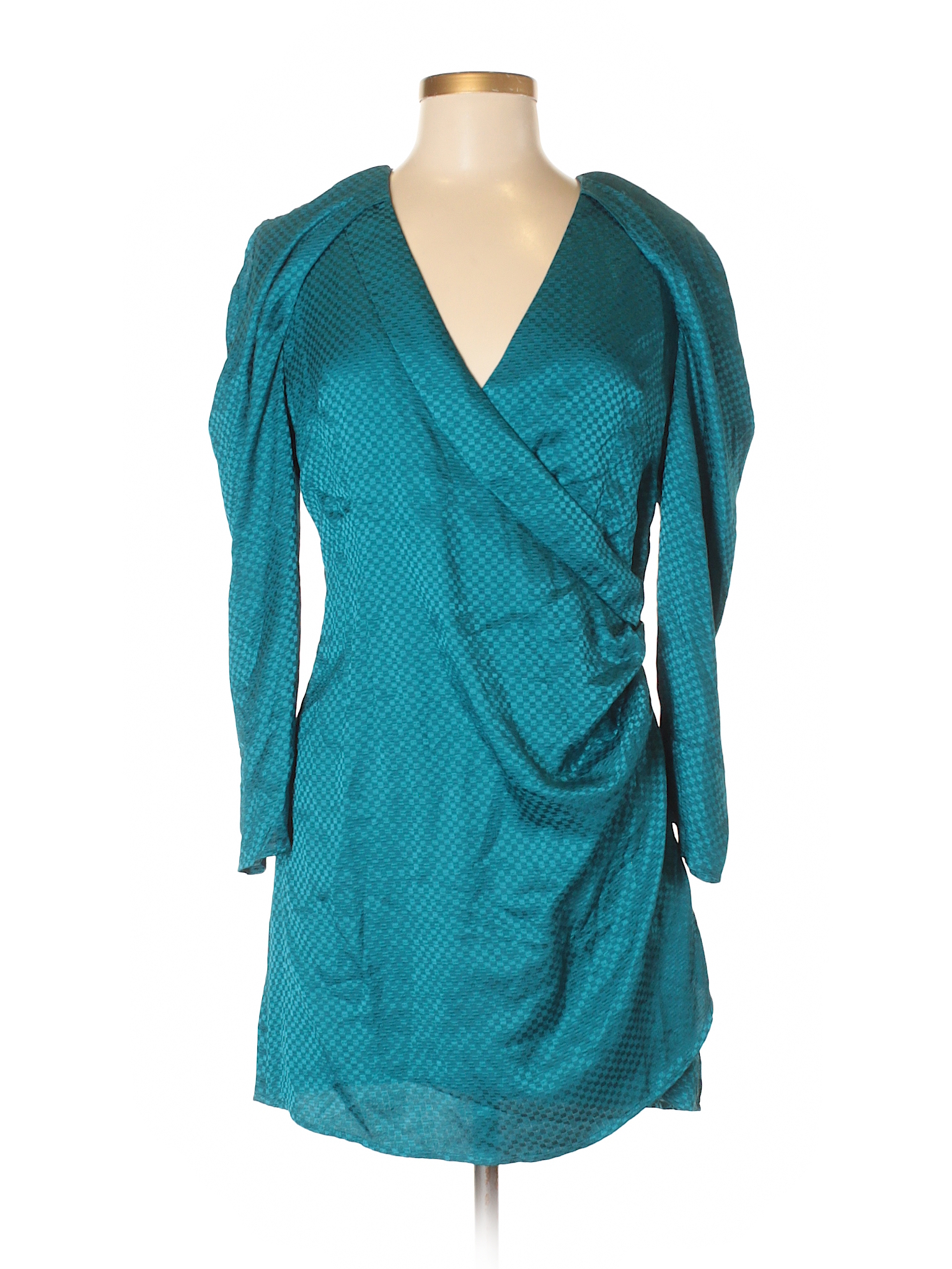 Max Mara 100% Silk Solid Blue Casual Dress Size 6 - 96% off | thredUP