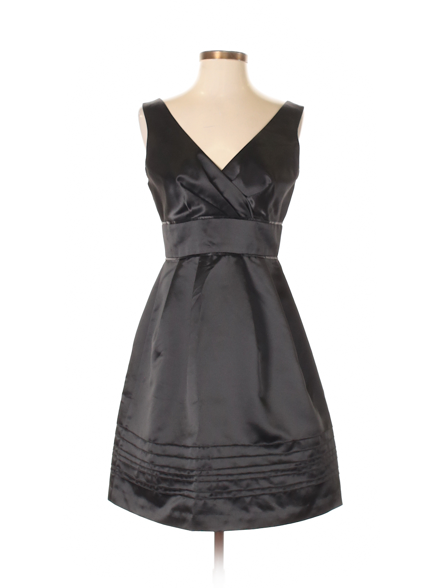 Max and Cleo 100% Polyester Metallic Black Cocktail Dress Size 4 - 96% ...