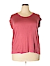 French Laundry 100% Rayon Pink Short Sleeve Top Size 3X (Plus) - photo 1