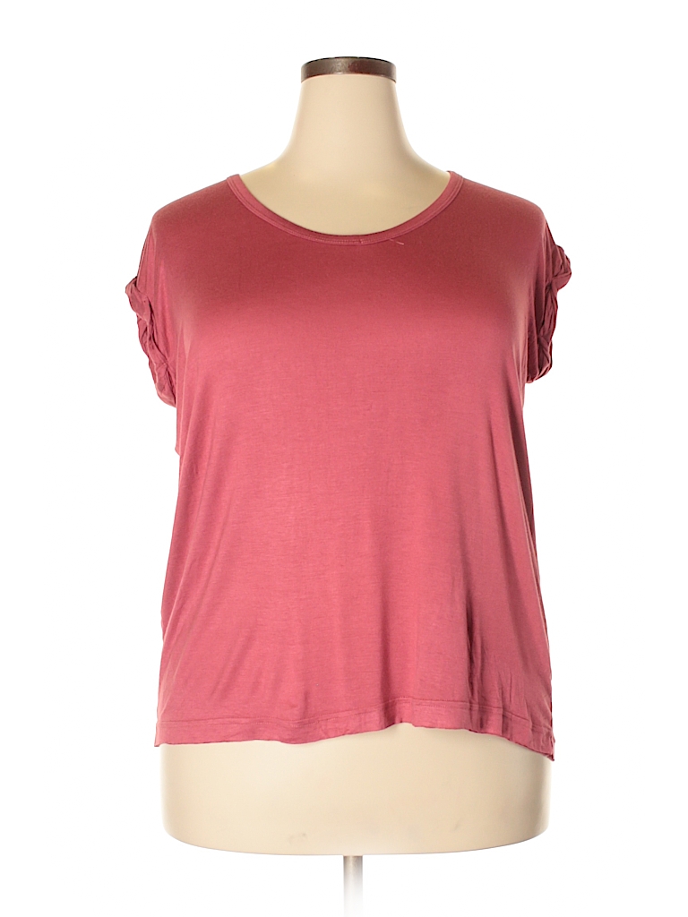 French Laundry 100% Rayon Pink Short Sleeve Top Size 3X (Plus) - photo 1
