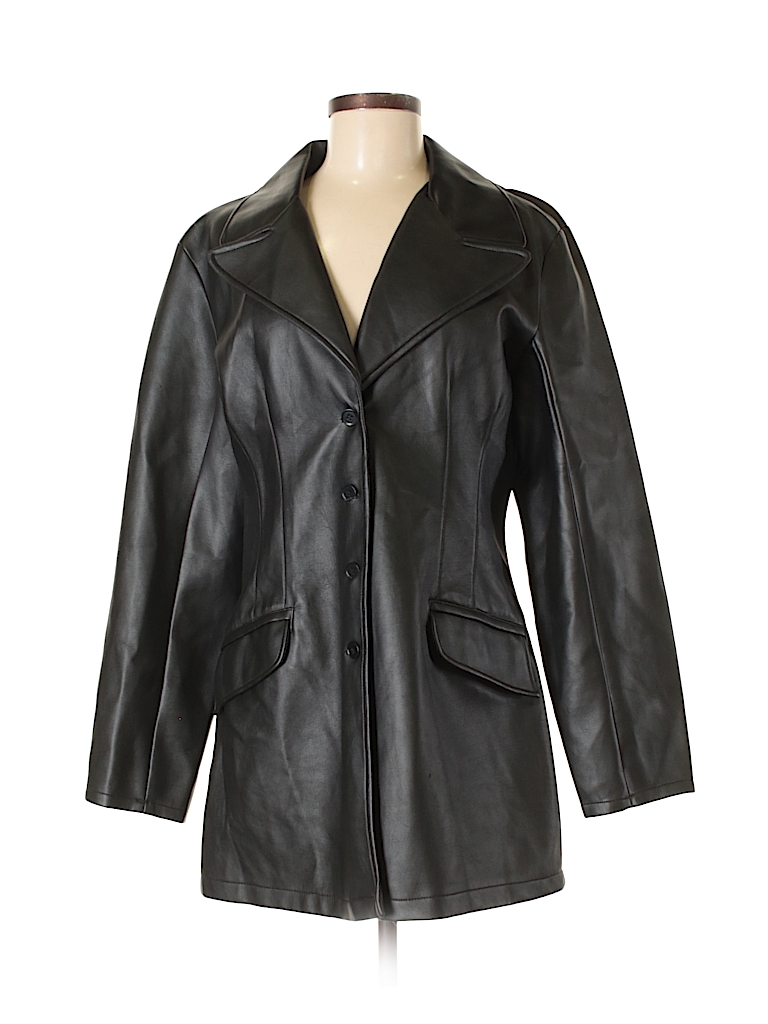 Louis Féraud leather jacket for women