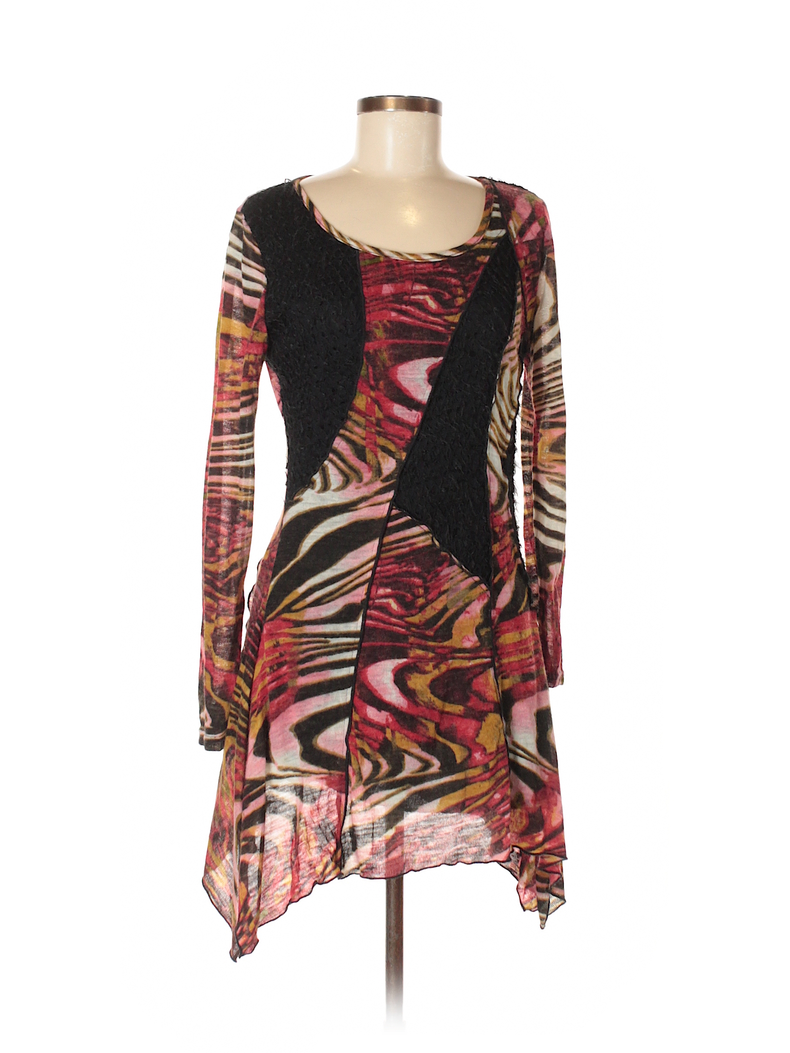The Pyramid Collection Print Black Casual Dress Size S - 80% off | thredUP