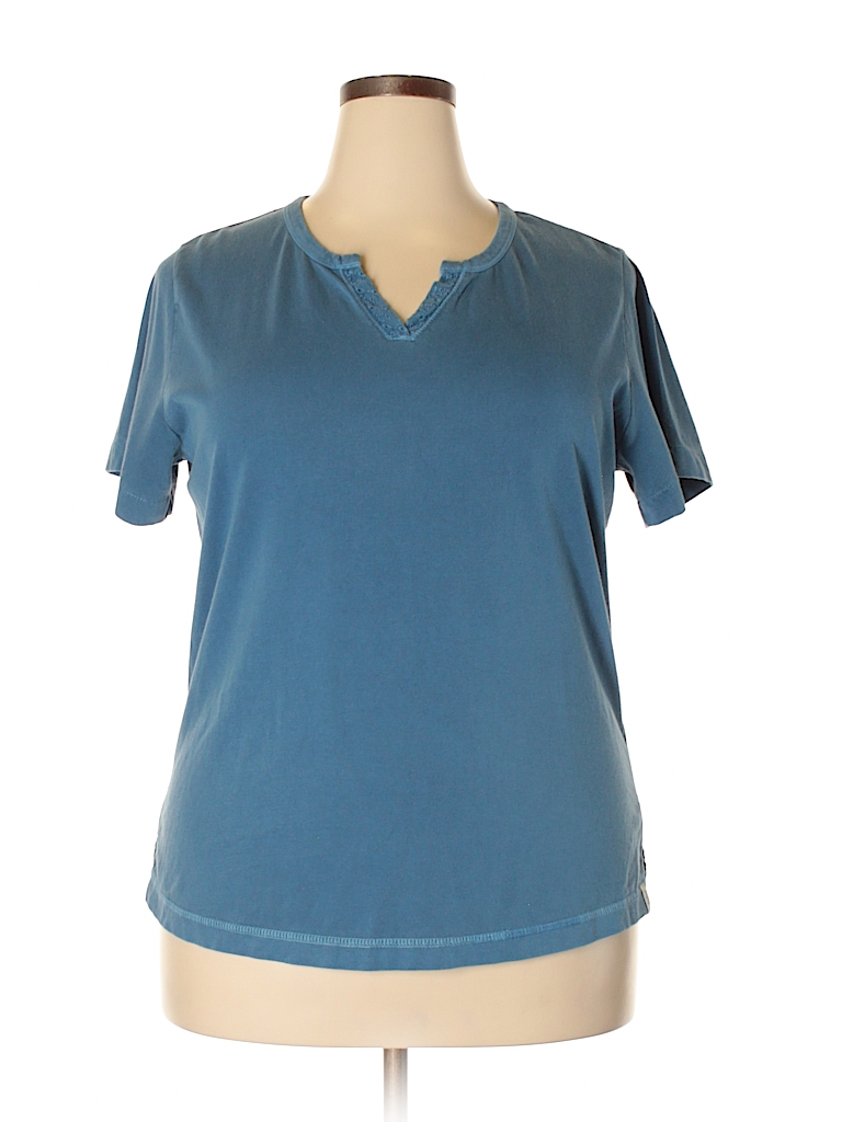 Woolrich 100% Cotton Solid Blue Short Sleeve T-Shirt Size XL - 69% off ...