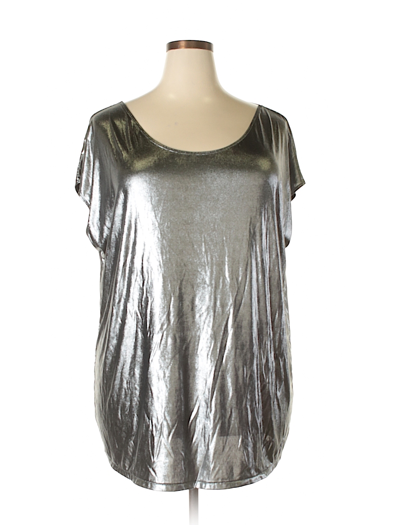 american apparel metallic dress