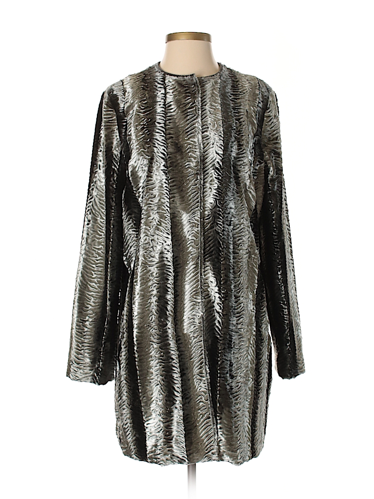 Elie Tahari Print Gray Jacket Size S (Petite) - 84% off | thredUP