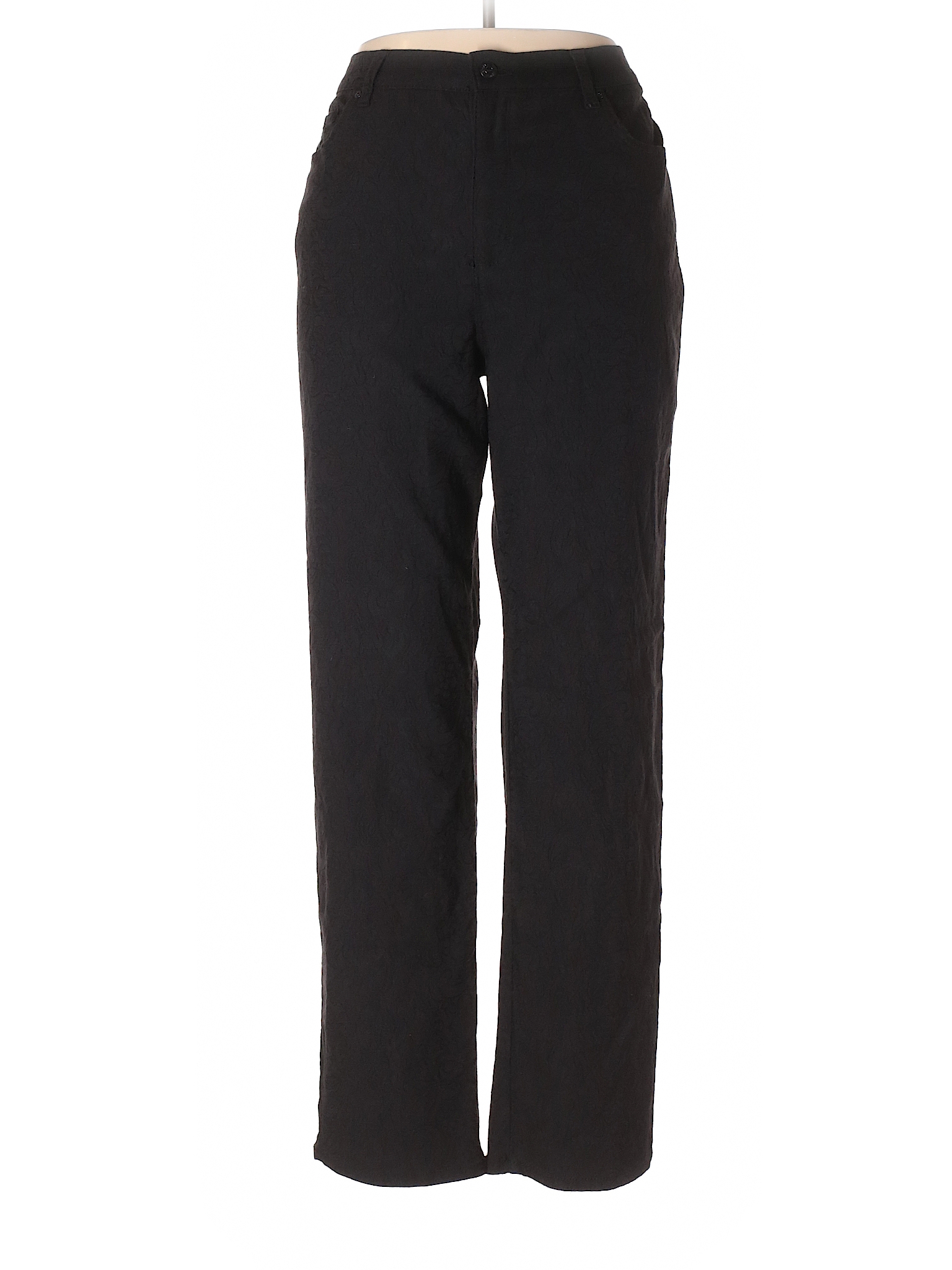 Gloria Vanderbilt Solid Black Dress Pants Size 16 - 76% off | thredUP