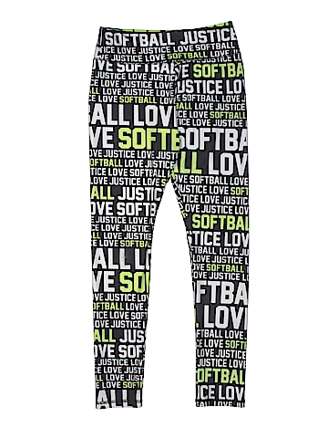 Justice Girls Collection X Color Blocked Leggings Black Large 12/14