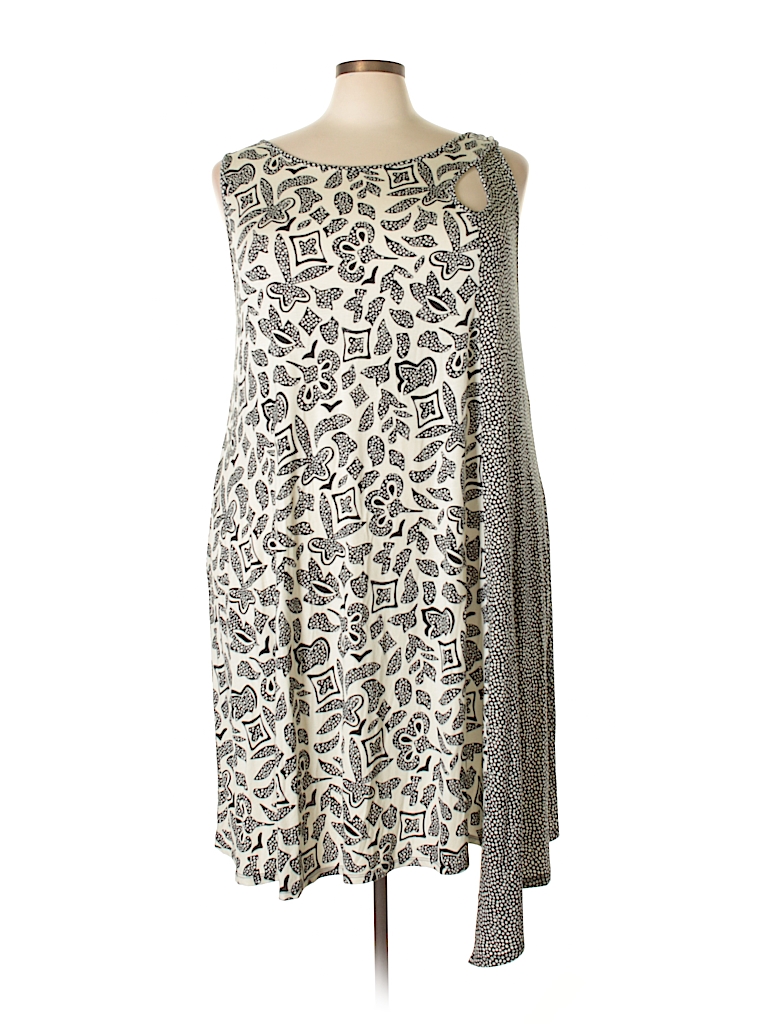 Cato Print Ivory Casual Dress Size 26 