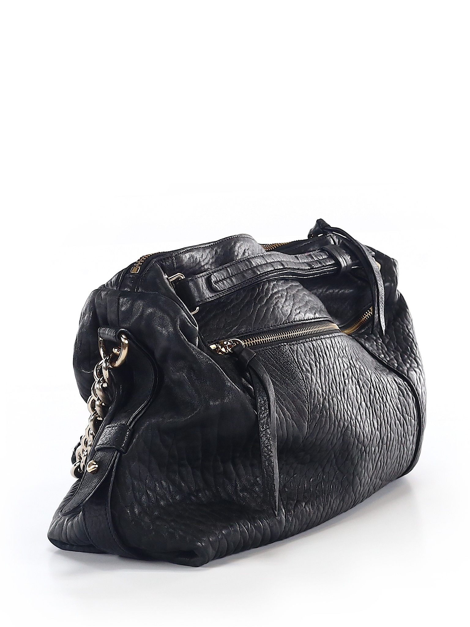 MS by Martine Sitbon 100% Leather Solid Black Leather Hobo One Size - 71%  off
