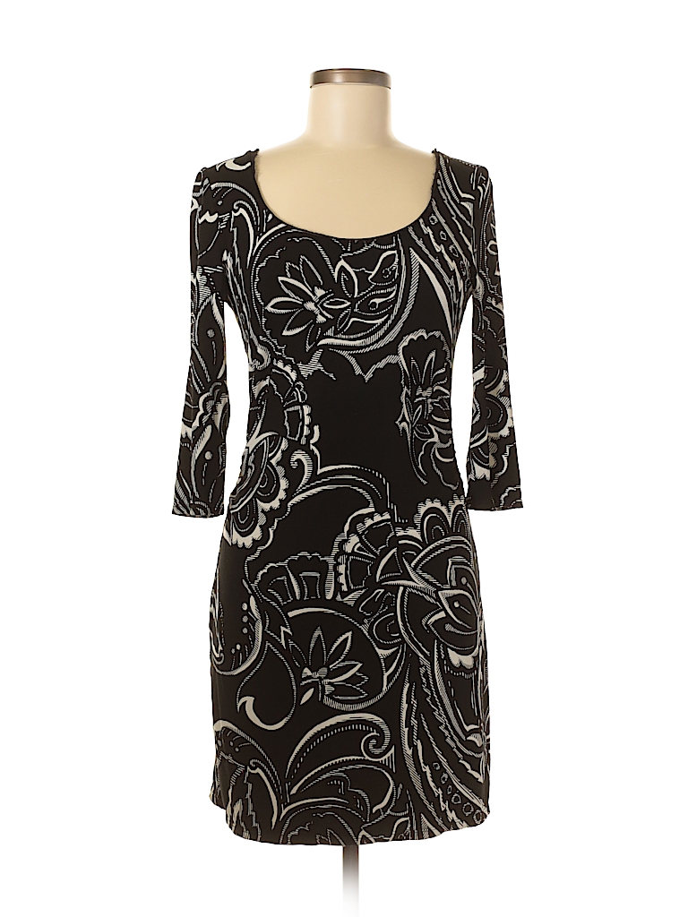 White House Black Market Floral Black Casual Dress Size S - 95% off ...