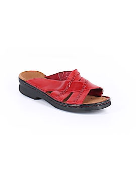 clarks red sandals