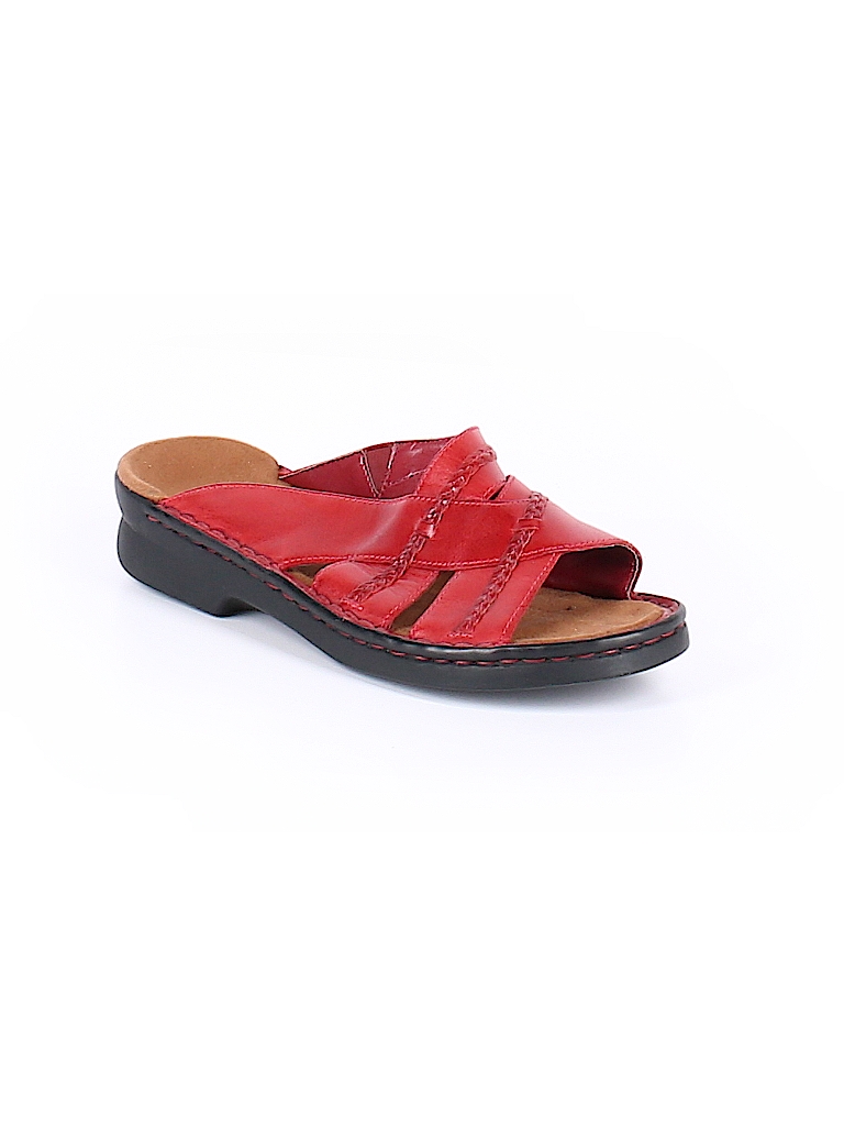 clarks un swish sandals red