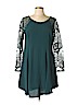 Astr 100% Polyester Dark Green Casual Dress Size L - photo 1
