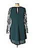 Astr 100% Polyester Dark Green Casual Dress Size L - photo 2