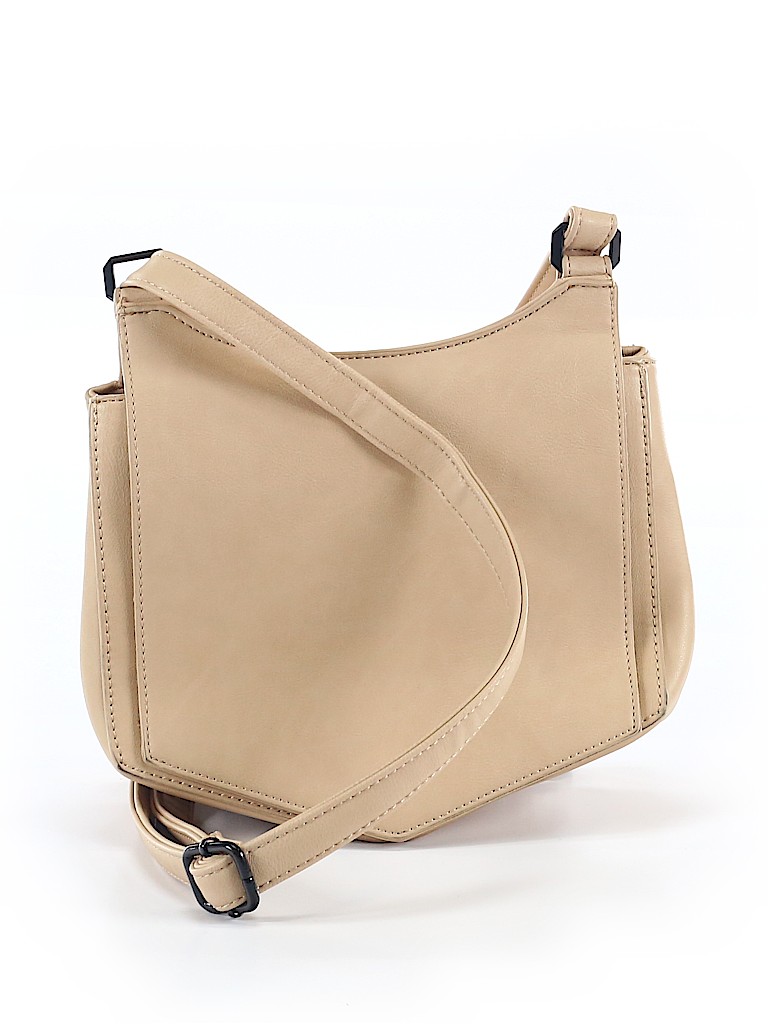 Pixie Mood 100% Leather Solid Beige Leather Crossbody Bag One Size - 48 ...