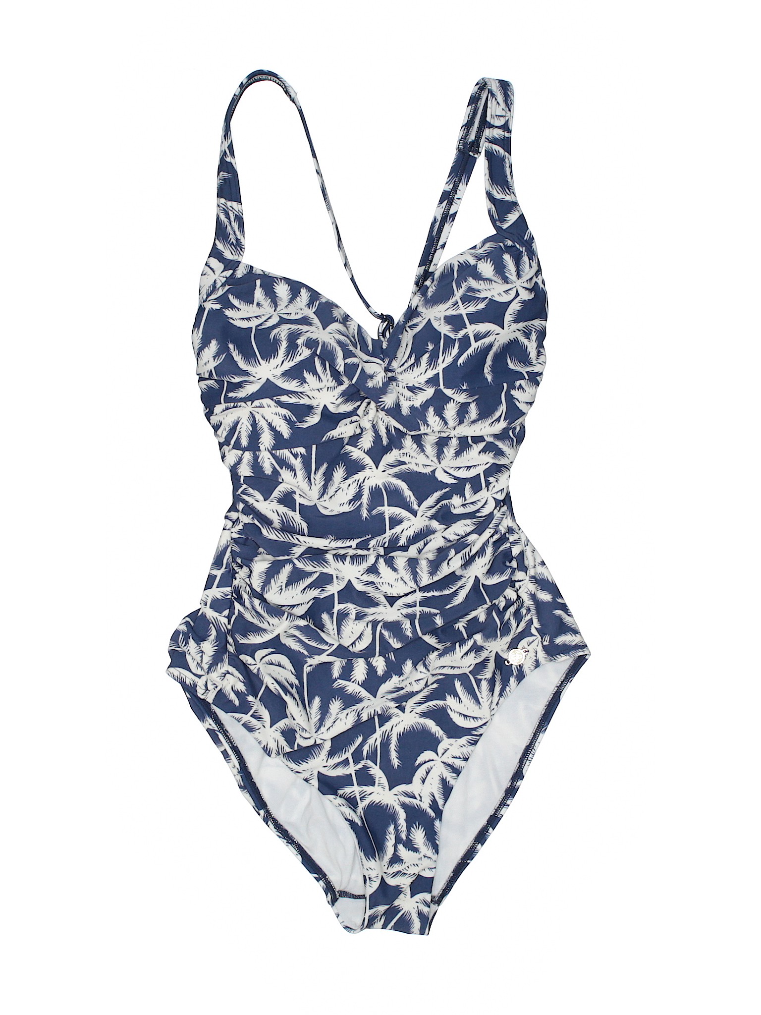 Sun Seeker Print Navy Blue One Piece Swimsuit Size 10 - 69% off | thredUP