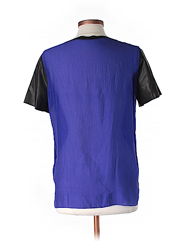 Elie Tahari Short Sleeve Silk Top - back