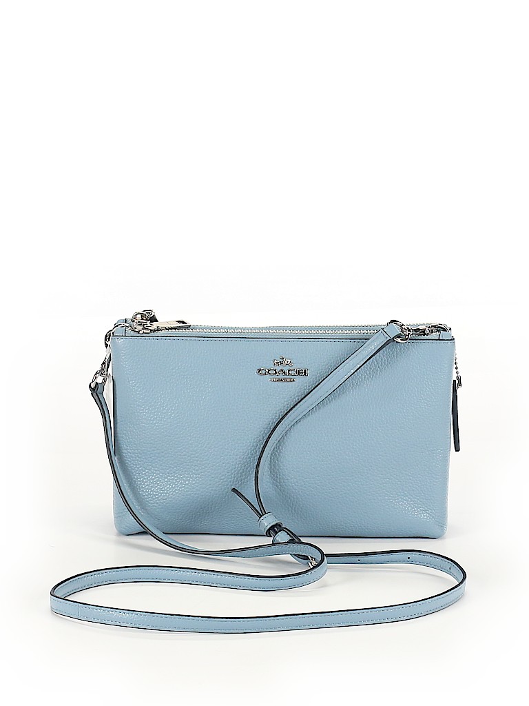 Coach Factory Solid Light Blue Crossbody Bag One Size - 74% off