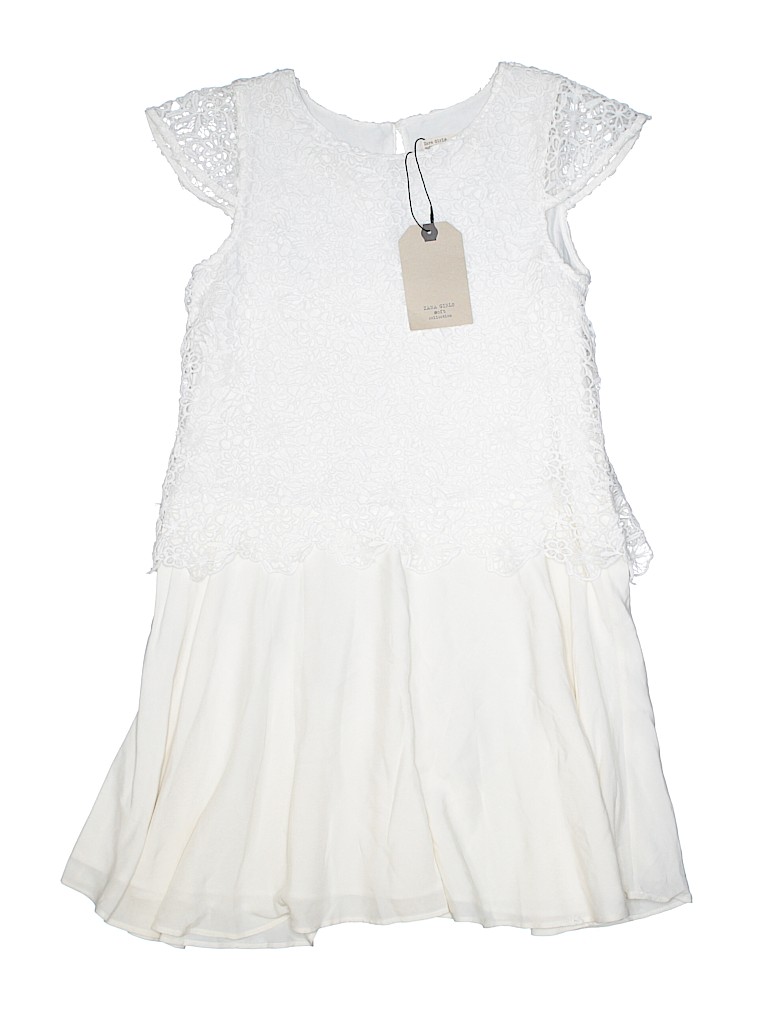 zara girls white dress