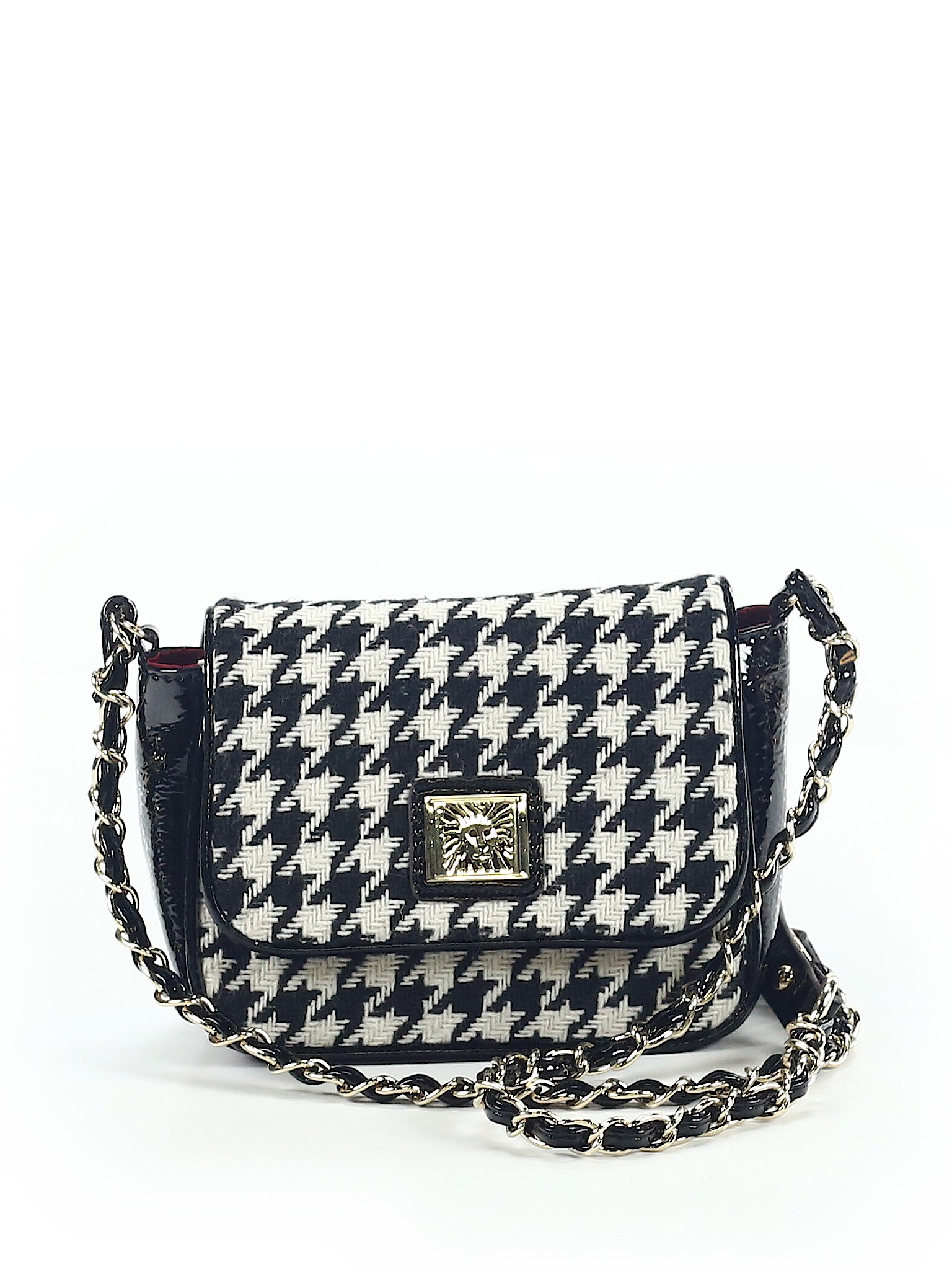 anne klein houndstooth luggage