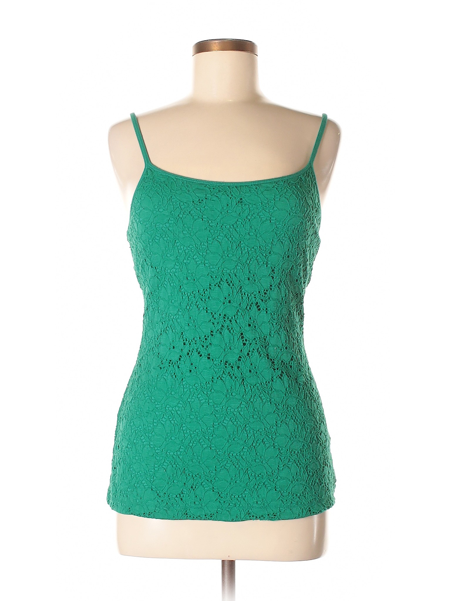Express Lace Green Tank Top Size M - 80% off | thredUP