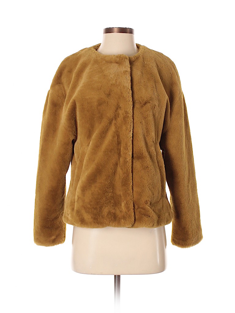 zara short faux fur jacket