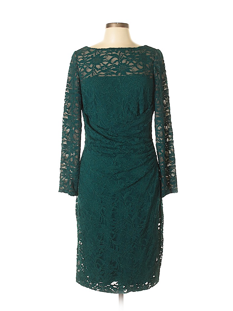 ralph lauren green lace dress