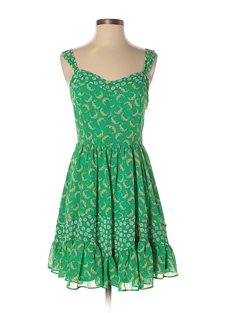 lauren conrad green floral dress