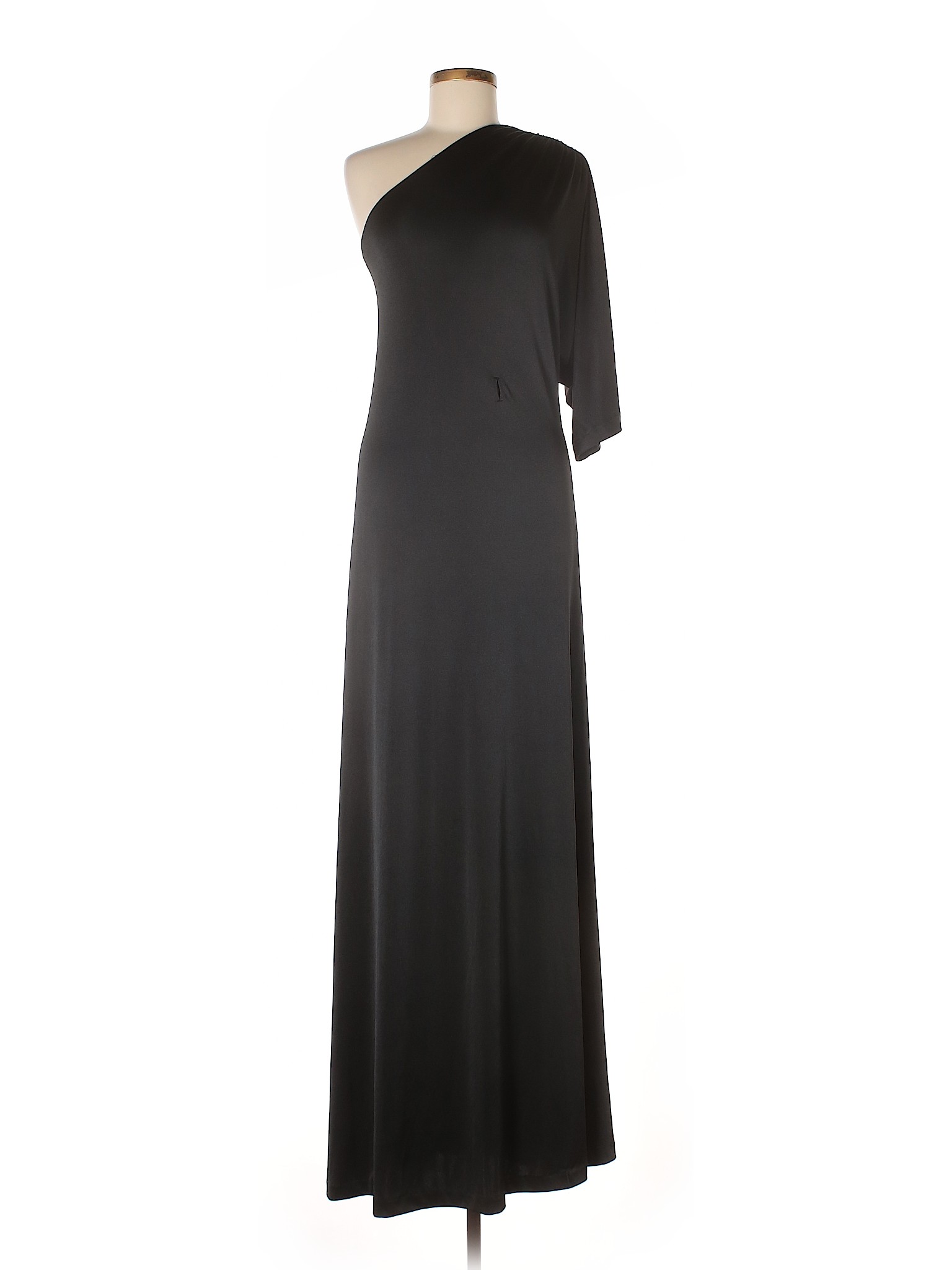 Halston Heritage Solid Black Cocktail Dress Size M 88 Off Thredup