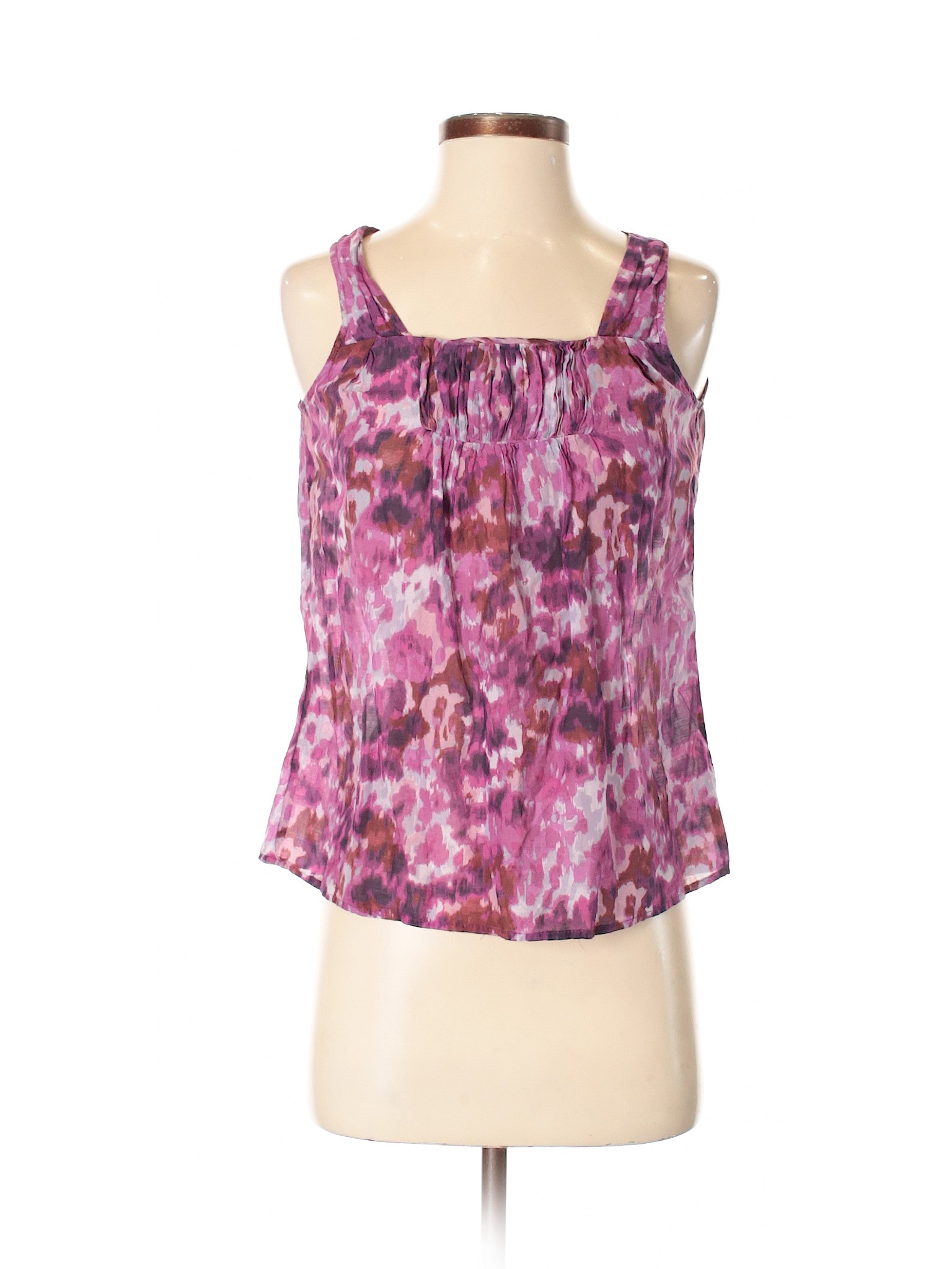 Ann Taylor LOFT Print Light Pink Sleeveless Blouse Size XS - 90% off ...