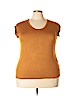 French Laundry 100% Rayon Brown Short Sleeve T-Shirt Size 2X (Plus) - photo 1