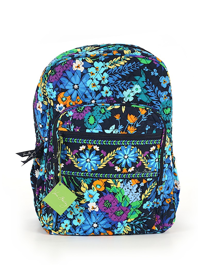 Vera bradley backpack blue with flowers new arrivals