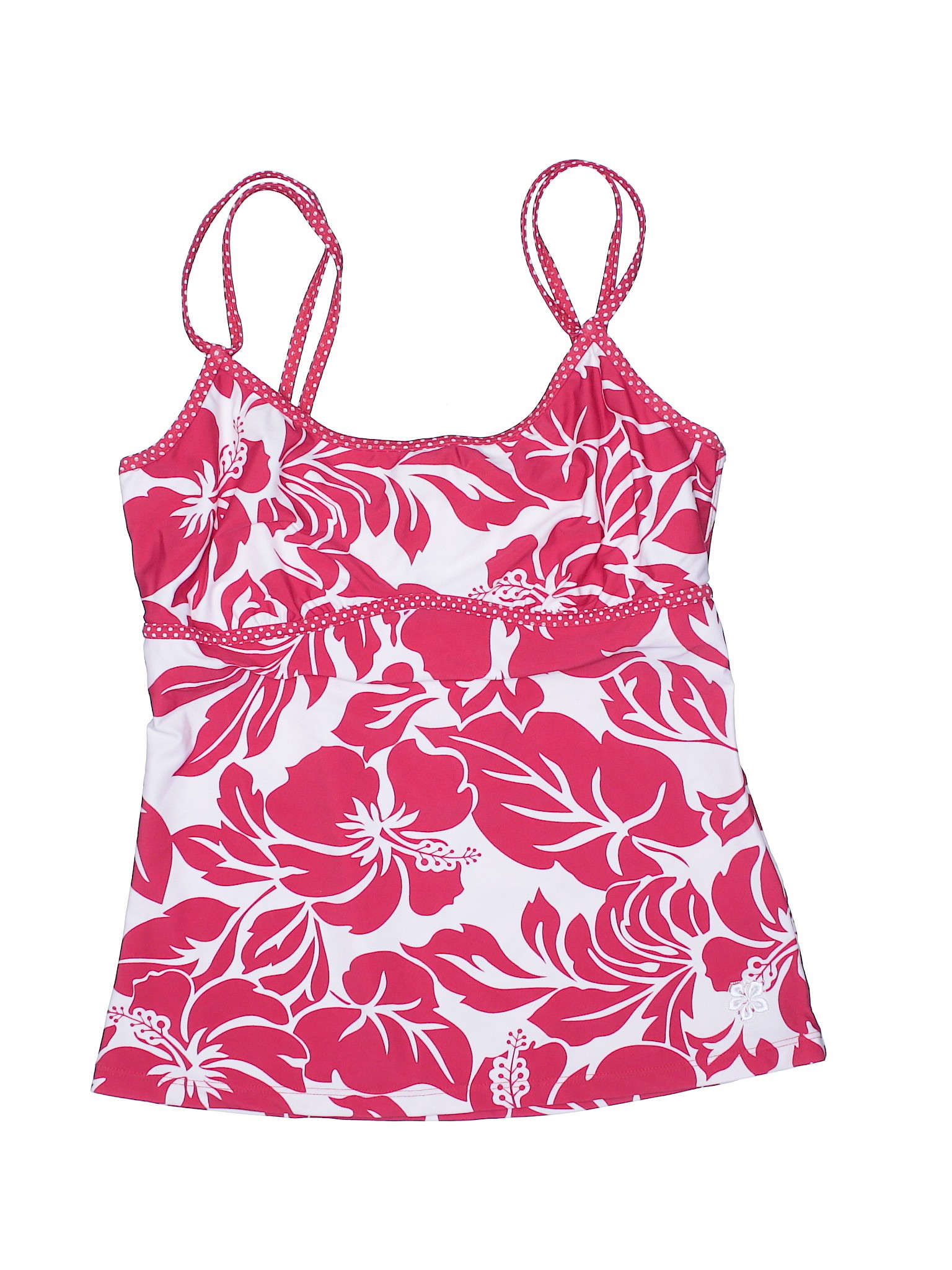 Hapari Swimwear Floral Red Swimsuit Top Size M - 58% off | thredUP