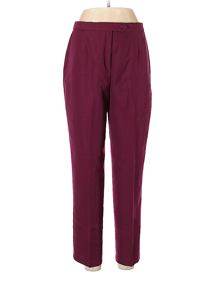 Koret Solid Maroon Burgundy Dress Pants Size 12 (Petite) - 96% off ...