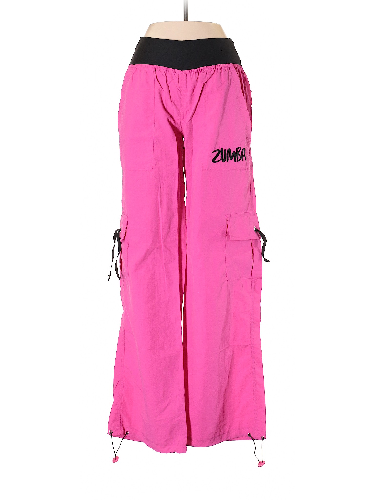 Zumba Wear Solid Pink Cargo Pants Size S - 64% off