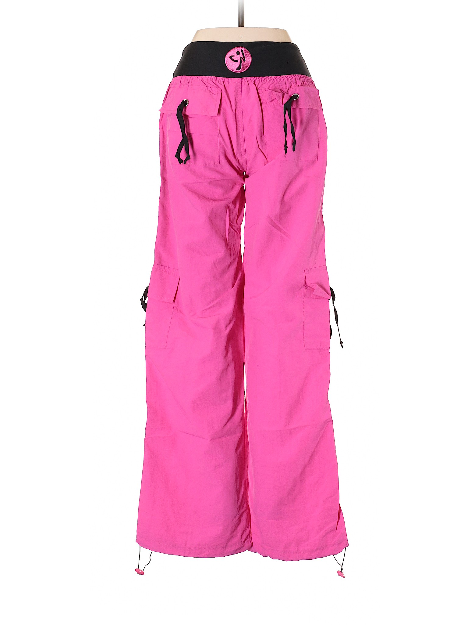 Zumba Wear Solid Pink Cargo Pants Size S - 64% off