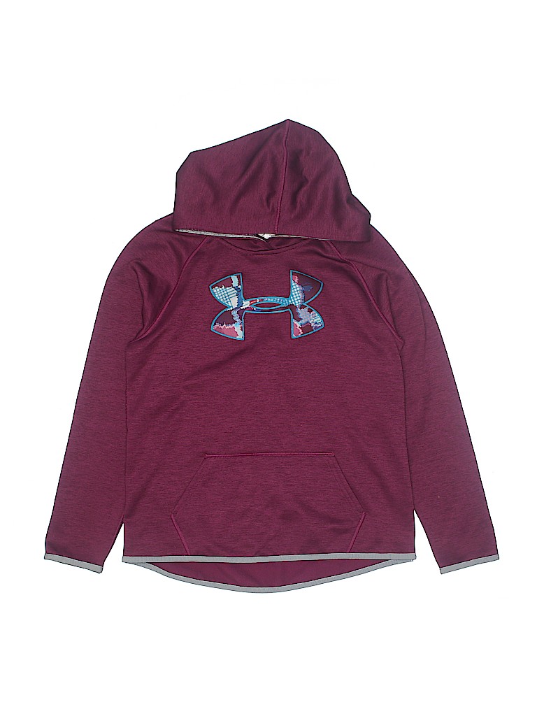 purple under armour zip up hoodie