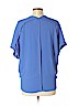 Lush 100% Polyester Purple Short Sleeve Blouse Size M - photo 2