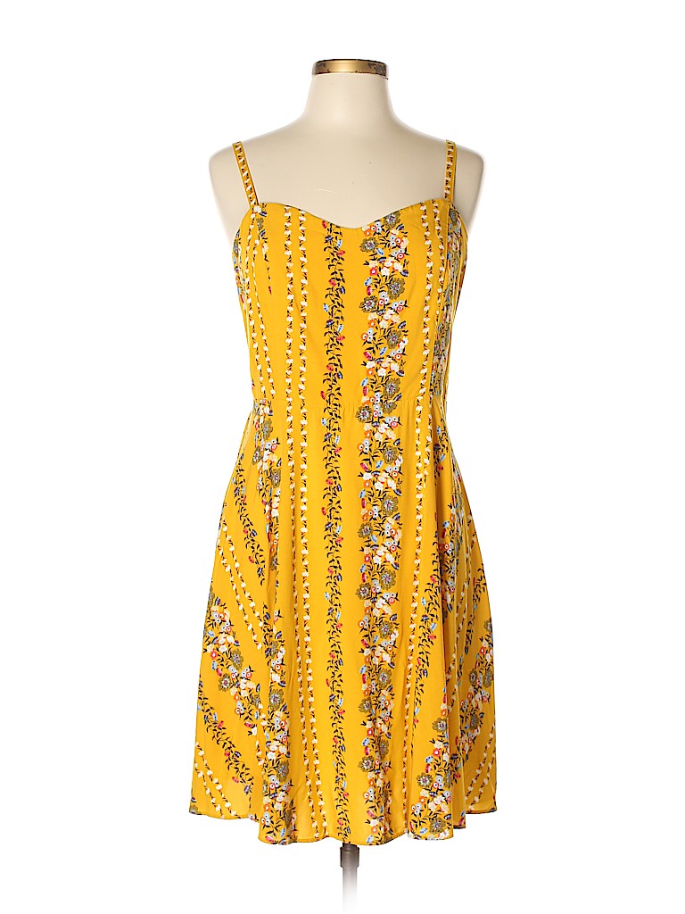 yellow floral old navy dress