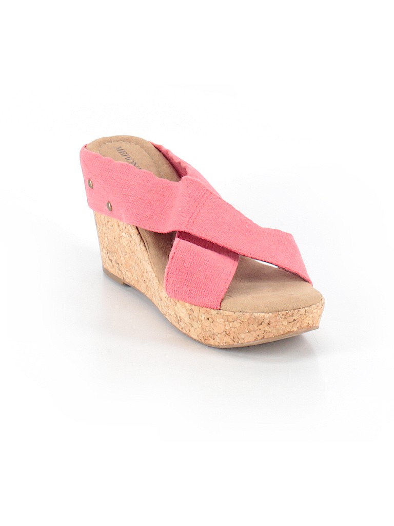 Merona Solid Pink Wedges Size 11 - 50 