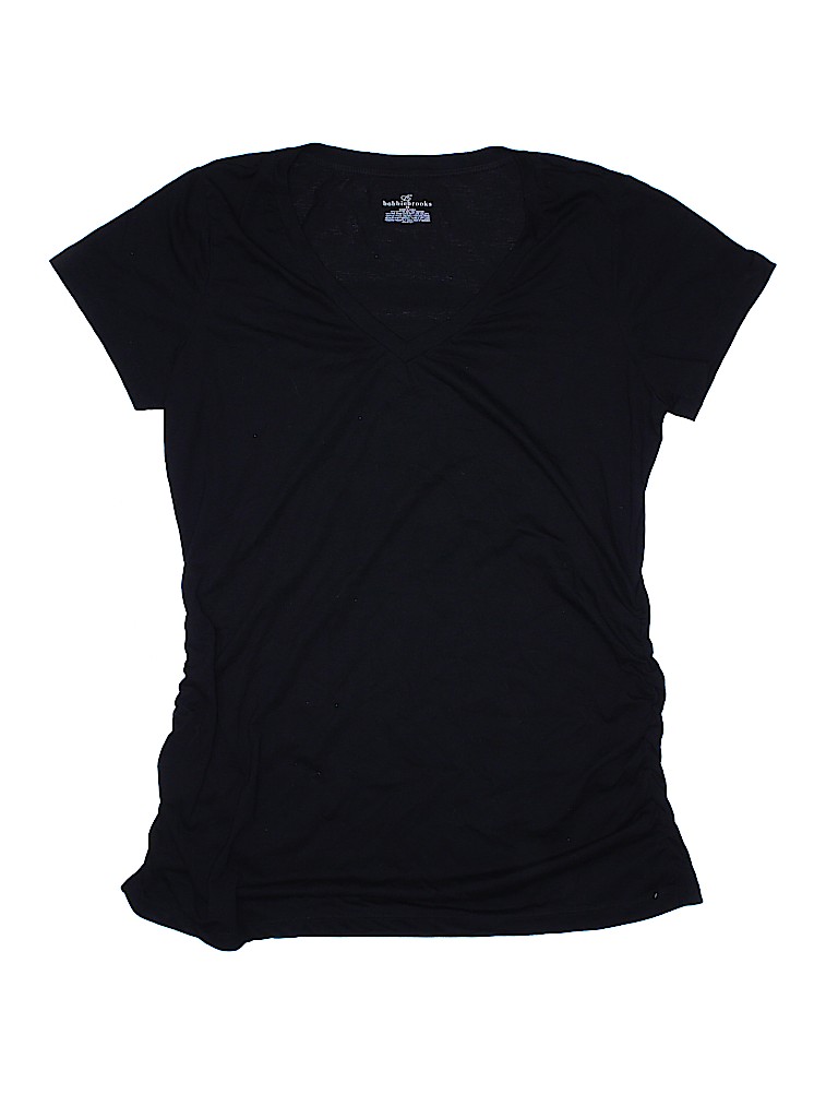 Bobbie Brooks Solid Black Short Sleeve T-Shirt Size 1X (Plus) - 66% off ...