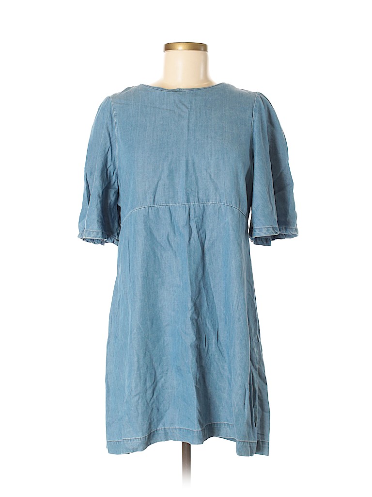 zara chambray dress